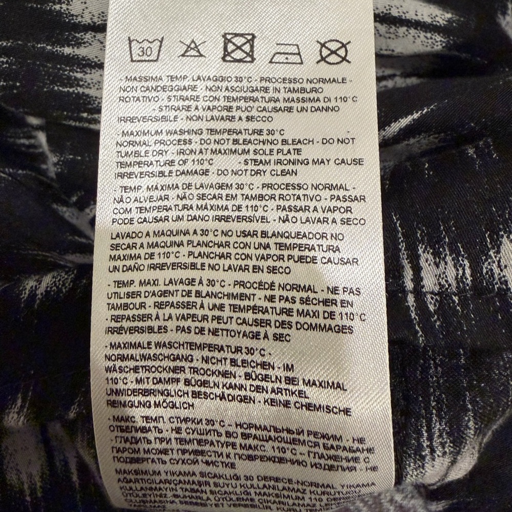 A/X Armani Exchange Black and White Men's XL long sleeve Shirt - Picture 8 of 9